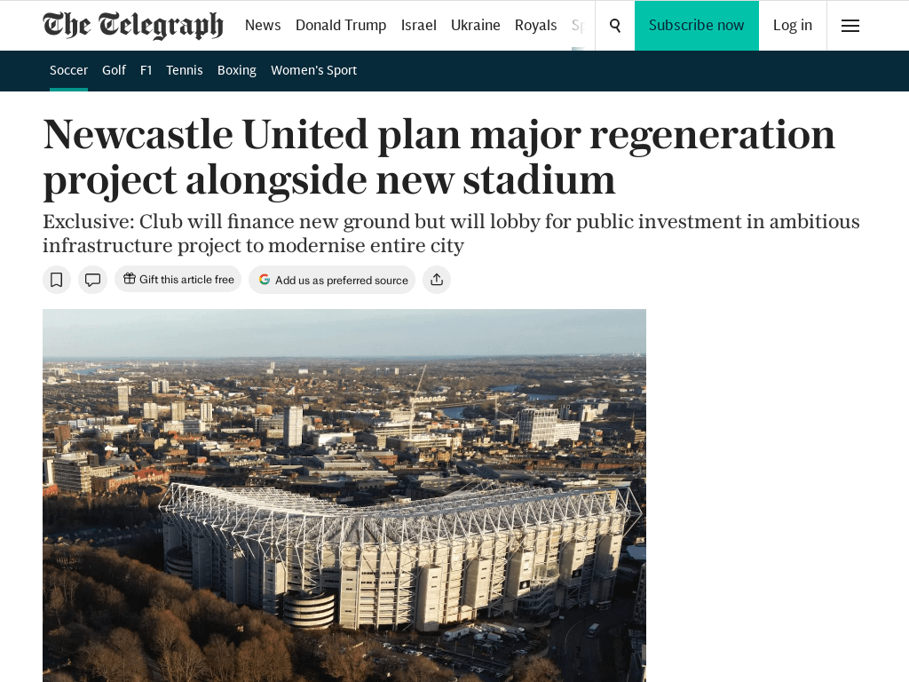 New Stadium and City Redevelopment