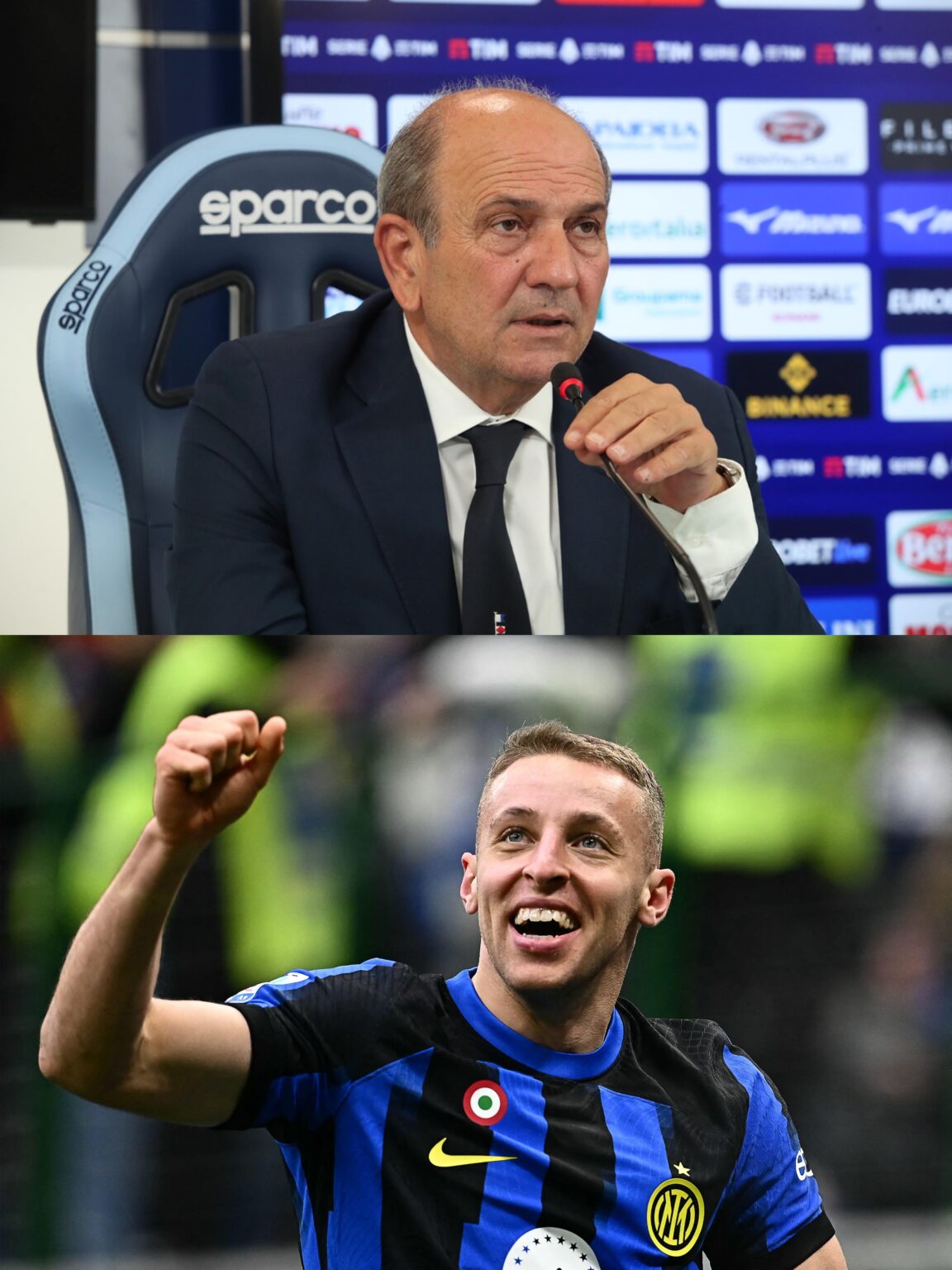 Lazio's sport director Fabiani in press conference: "Frattesi? Well I won't directly put the name to respect Inter, but let's say we did identified and making a move on their player, which the player himself showing interest he wanted to come here, unfortunately Inter rejected the idea."