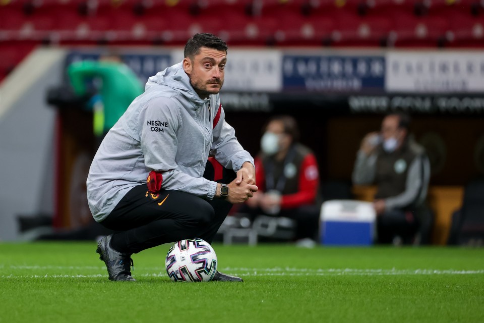 Albert Riera as Galatasaray's assistant coach