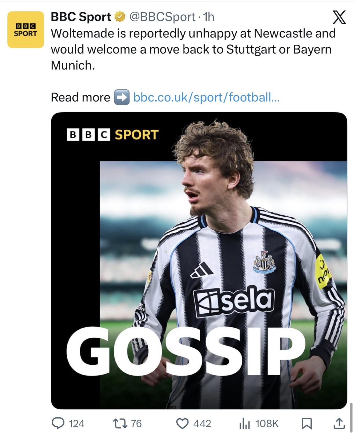 Truly insane gossip. Source is a German journo in his opinion piece