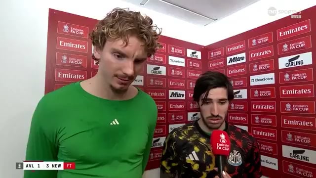 Woltemade and Tonali post match