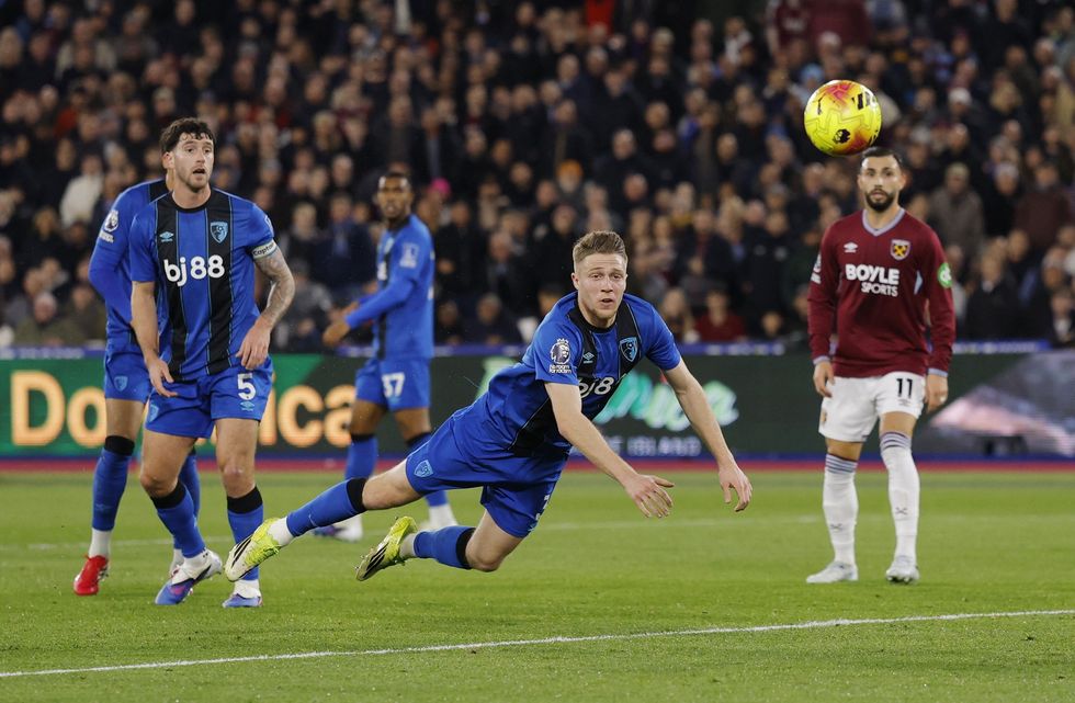 Bournemouth's Adrien Truffert was awarded the man of the match prize