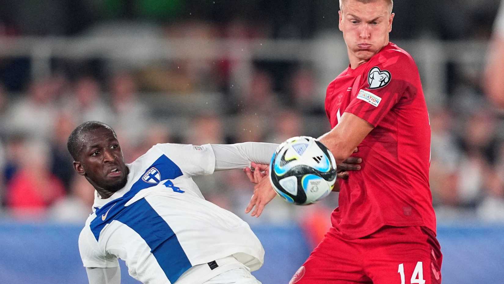 Glen Kamara in action for Finland