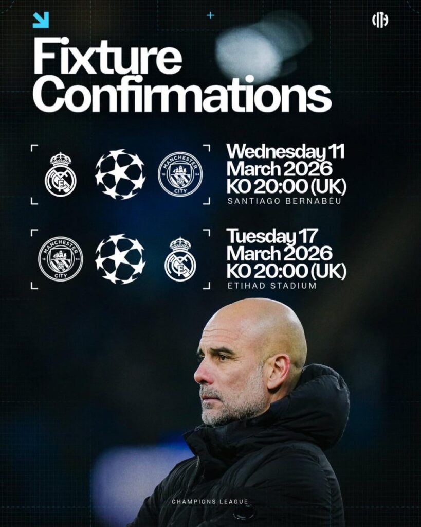 Times for the fixtures for our UCL matchup against Real Madrid have been finalized