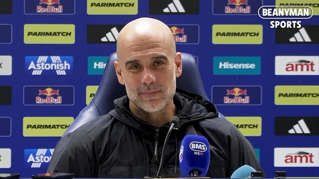 Pep Guardiola on Leeds fans taking a break for the Ramadan fast: "Respect religions, respect diversity – that's the point! It's the rule, we didn't say it, it was the Premier League that said: 'Okay, for the fast you can have a minute or two to do it, for the players, go ahead!'"