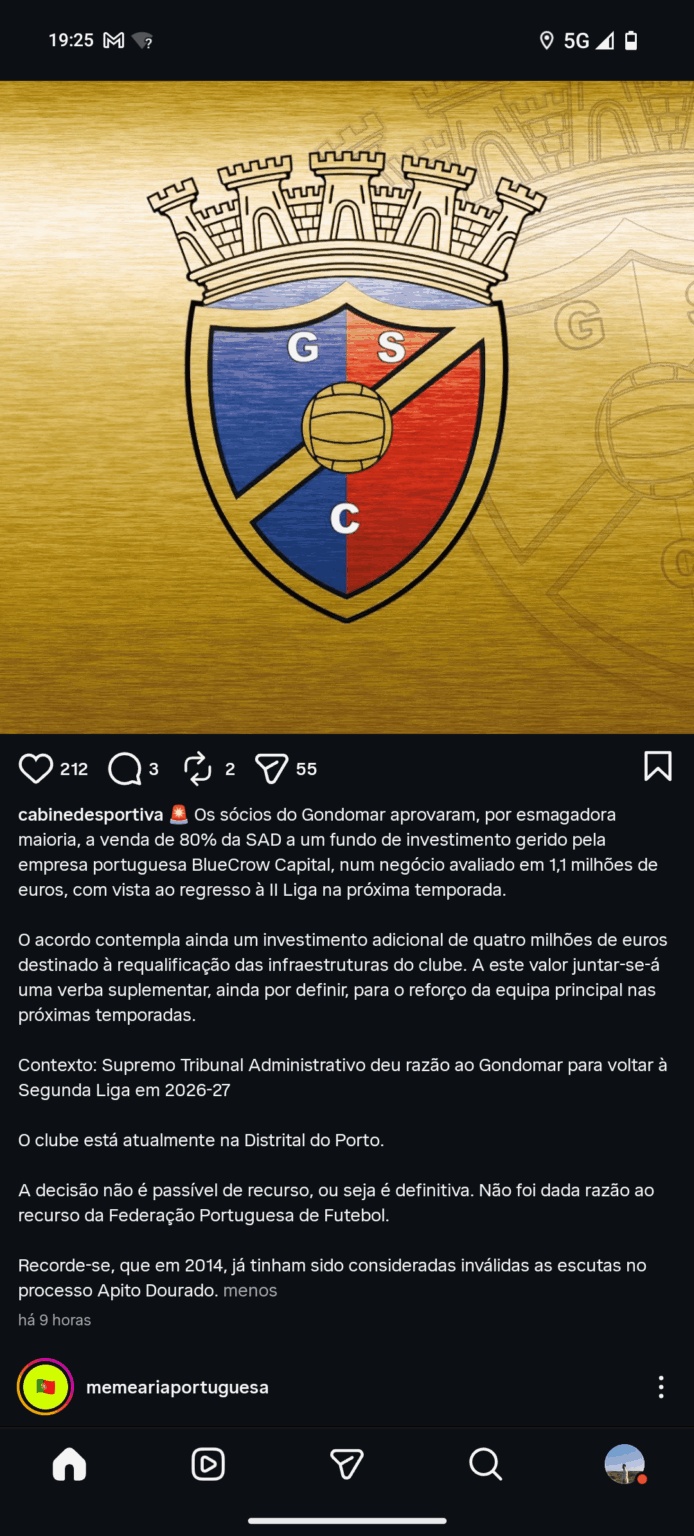 Lá se vai uma das teorias