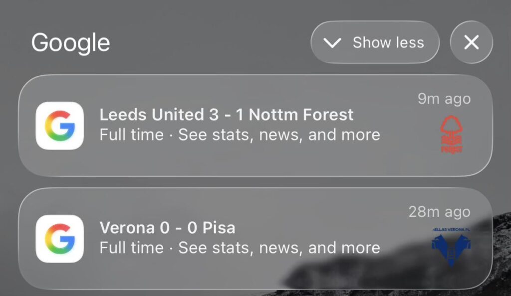 EPL vs Serie A: A Story in Google notifications