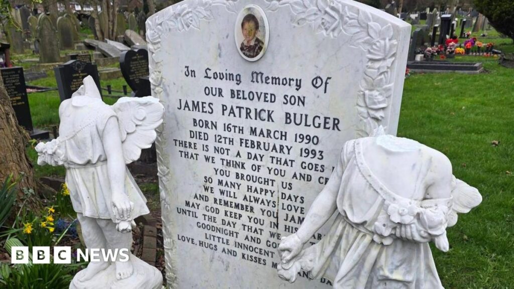 Grave of murdered toddler James Bulger vandalised in Liverpool