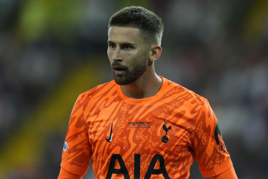 Tottenham goalkeeper Guglielmo Vicario