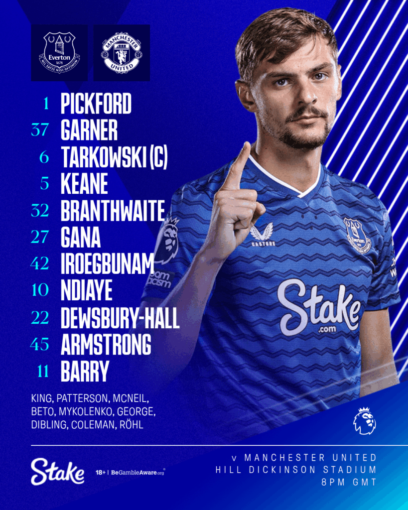 Your Toffees to face Manchester United!