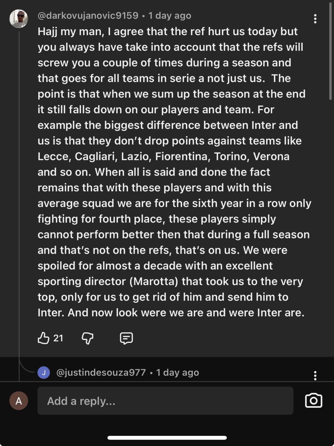 rare, a self aware rubentus fan