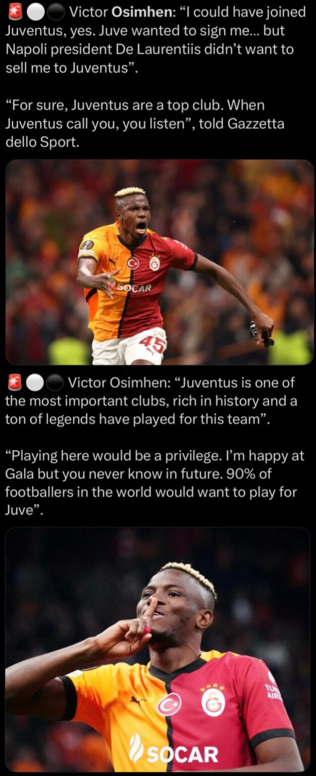 Osimhen to Juventus?