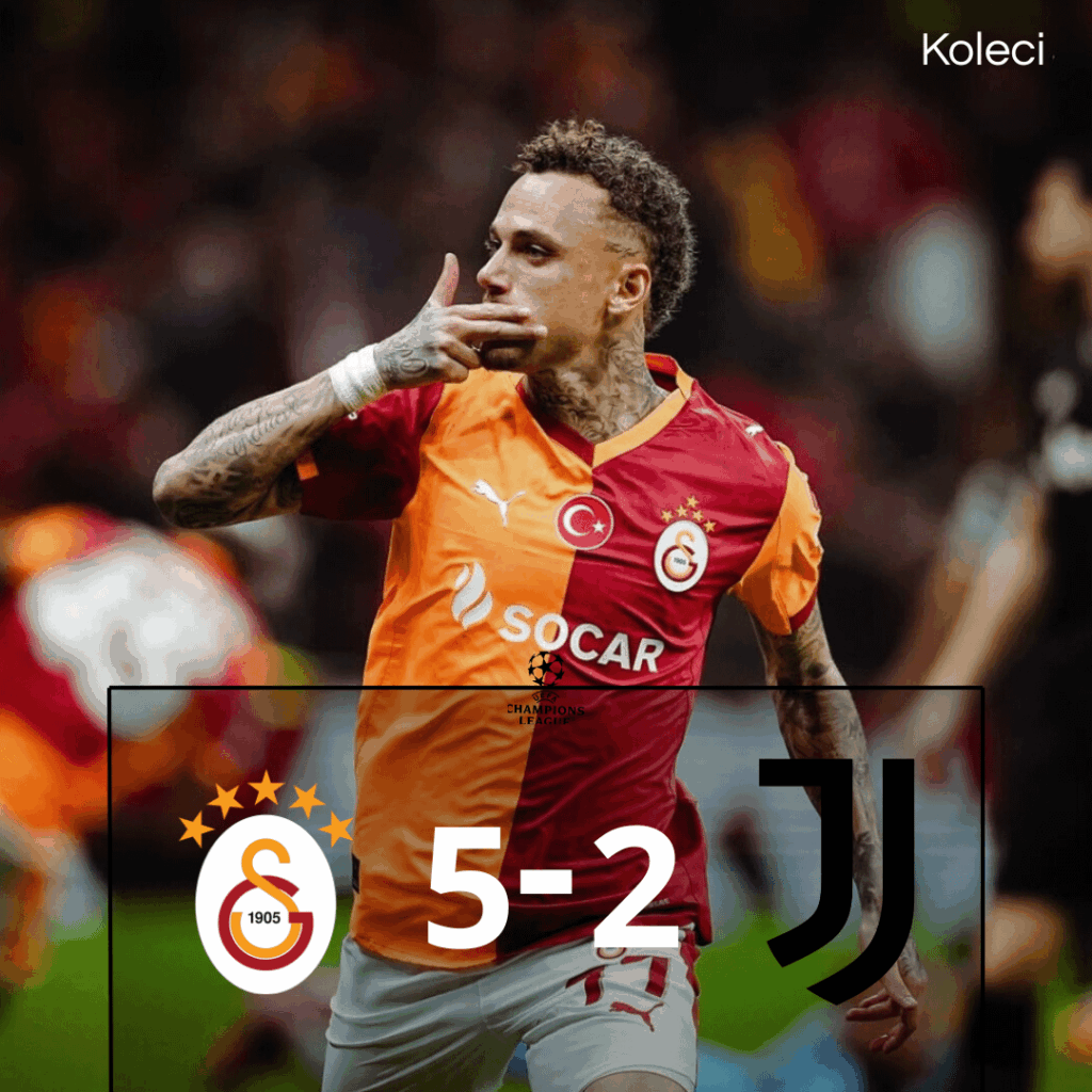 😬Juventus humiliated by Galatasaray in Turkey.