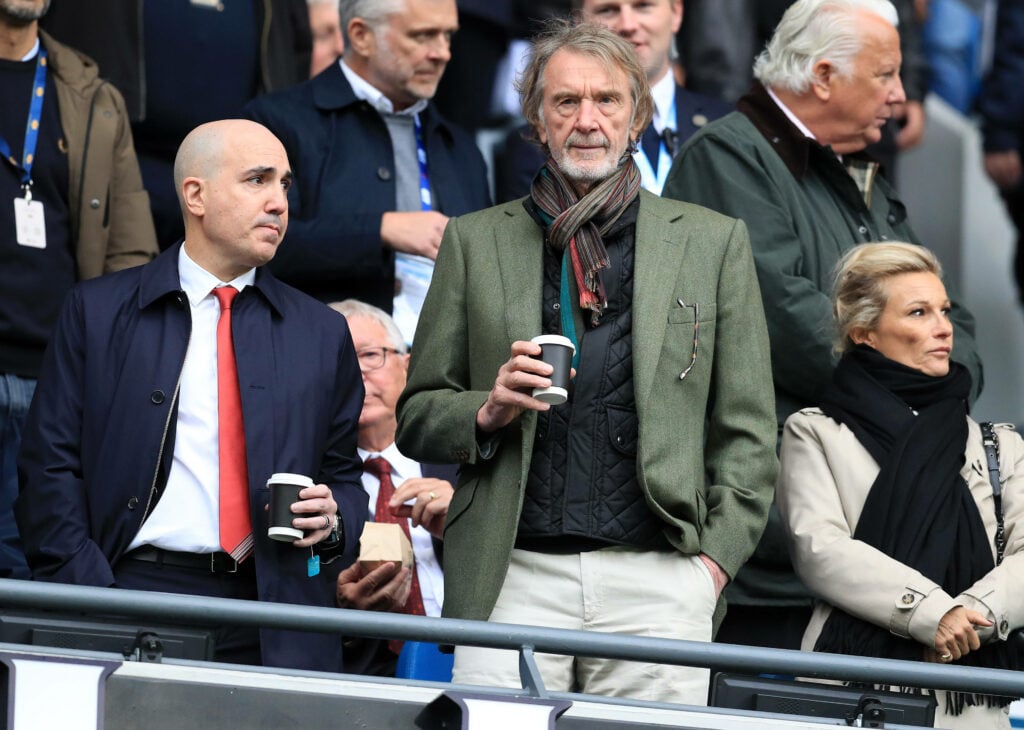 Man United CEO Omar Berrada and co-owner Sir Jim Ratcliffe