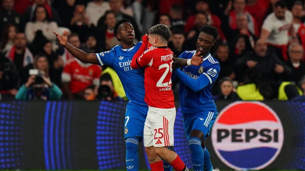 Benfica’s Gianluca Prestianni suspended over alleged racist abuse of Real Madrid star Vinicius Junior