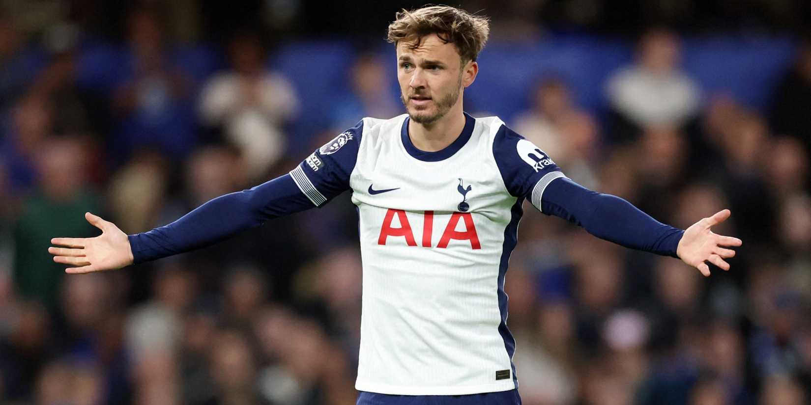 James Maddison in action for Tottenham