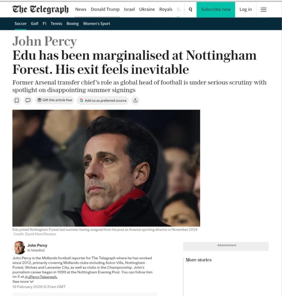 Edu's time is coming to an end