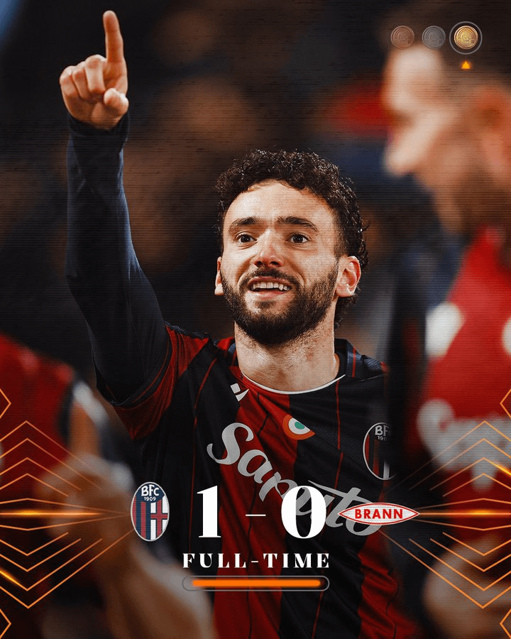 Bologna has qualified to the R16 of the Europa League