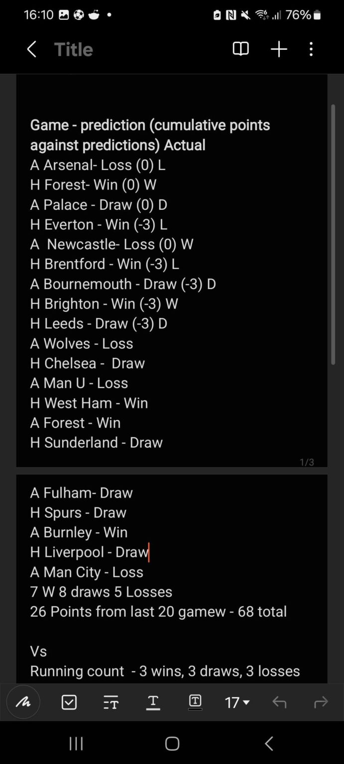 Predictions- we need some calm