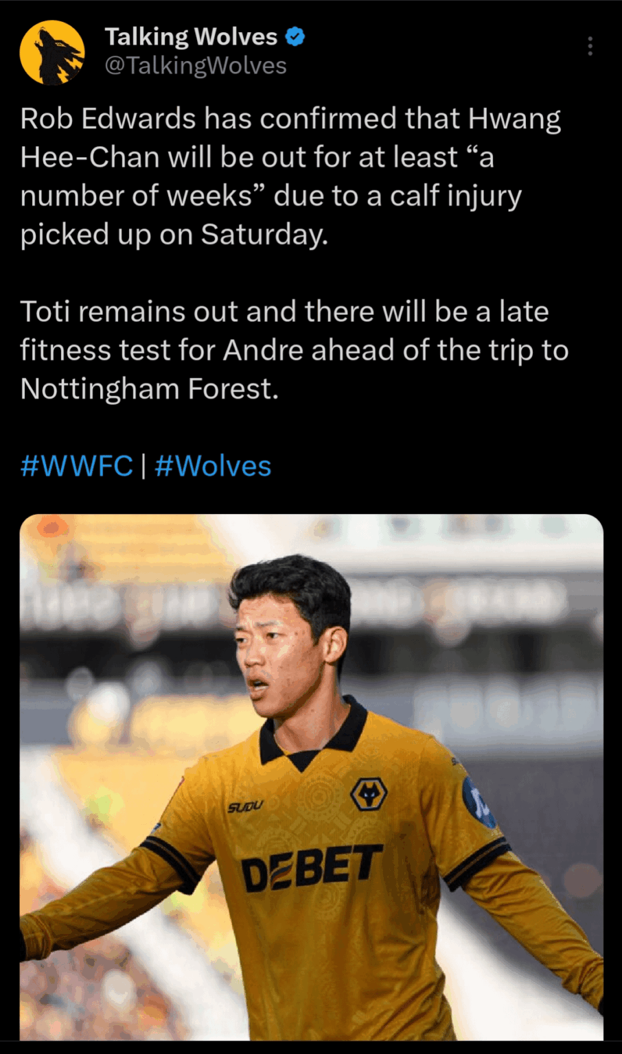 Can't say its the worst news to hear.