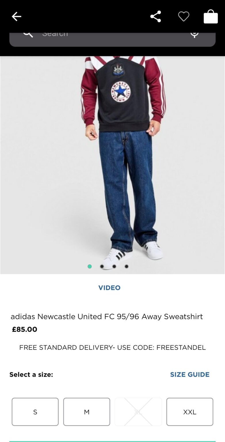 95 Away Jumper back in stock