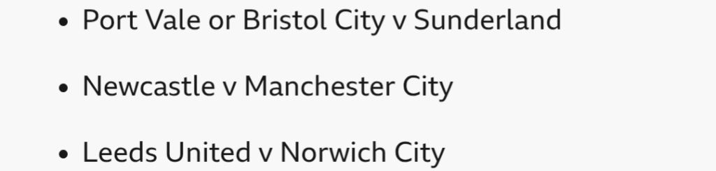 Just knew we'd get City if we'd won