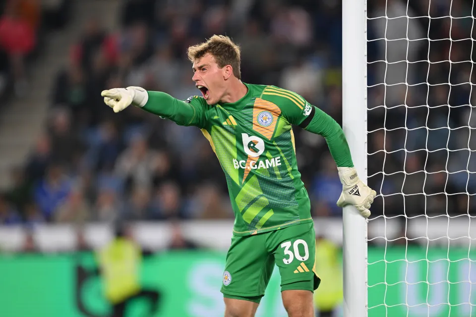 Mads Hermansen for Leicester City.