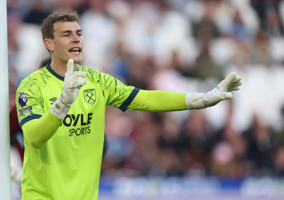 Mads Hermansen for West Ham.