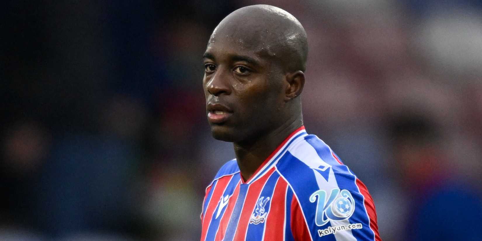 Crystal Palace's Jean-Philippe Mateta with the match ball after scoring a hat-trick vs Bournemouth