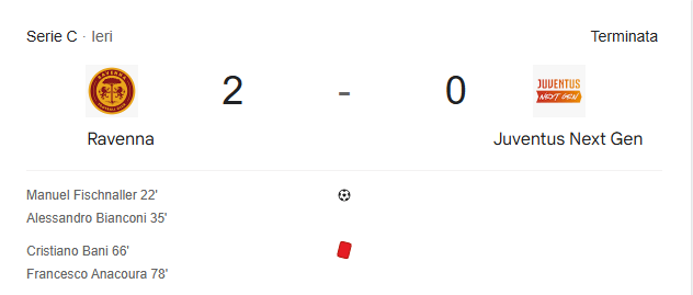 Peccato! | Ravenna 2-0 Juventus Next Gen