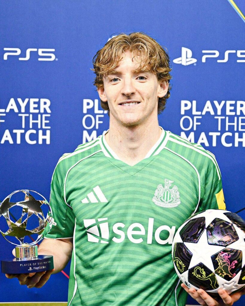 As expected, Anthony Gordon is the MOTM