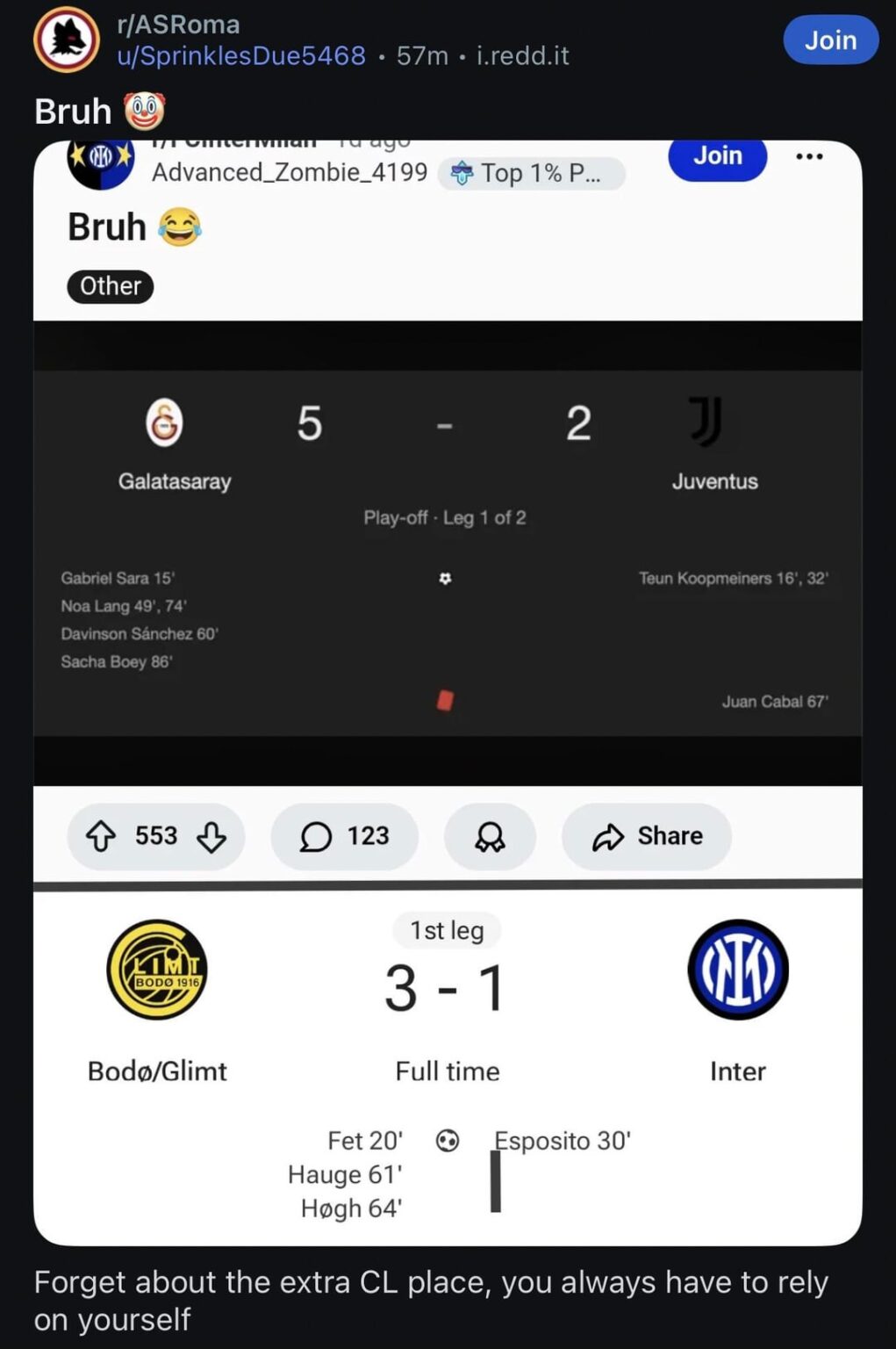 Memory loss in Roma is crazy these days