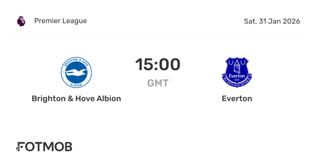 Brighton vs Everton – live score, predicted lineups and H2H stats Brighton vs Everton - live score, predicted lineups and H2H stats