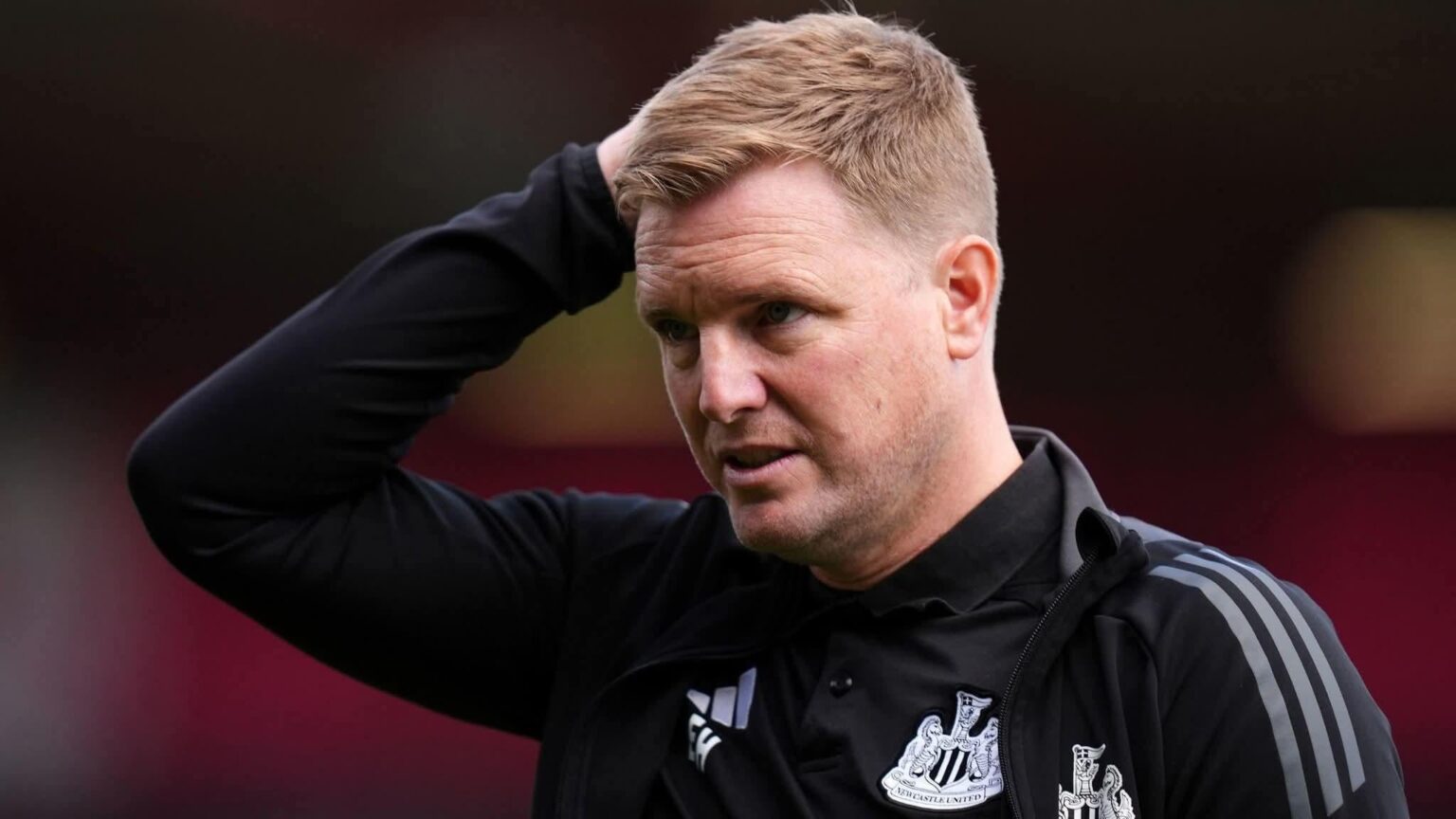 Eddie Howe on the social media backlash to recent results: "I'm pleased I'm not on social media if it's heated. My message is that we're fighting and I think you can see that on the pitch. I can assure you the players are maxed out physically, mentally, we're all trying for success.