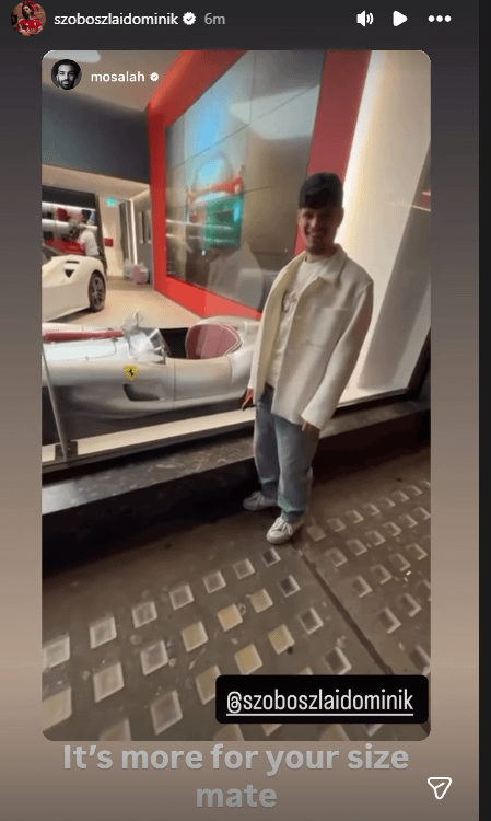 Szoboszlai on IG story.