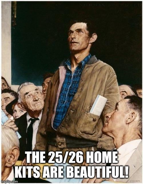 Based off the reaction to the kit reveals every year and everyone seemingly wanting boring plain stripes, I dont expect this to be popular, but it must be said...