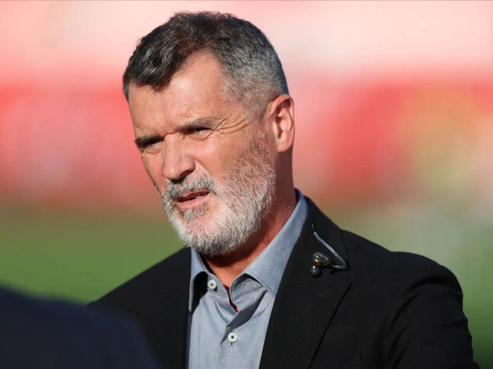 Roy Keane TV Football Pundit on the side line before the international friendly match between England and Senegal