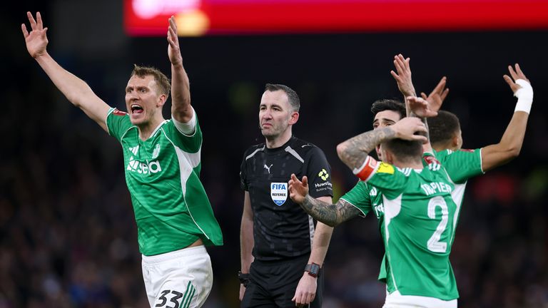 Chris Kavanagh had a bad day at the office at Villa Park