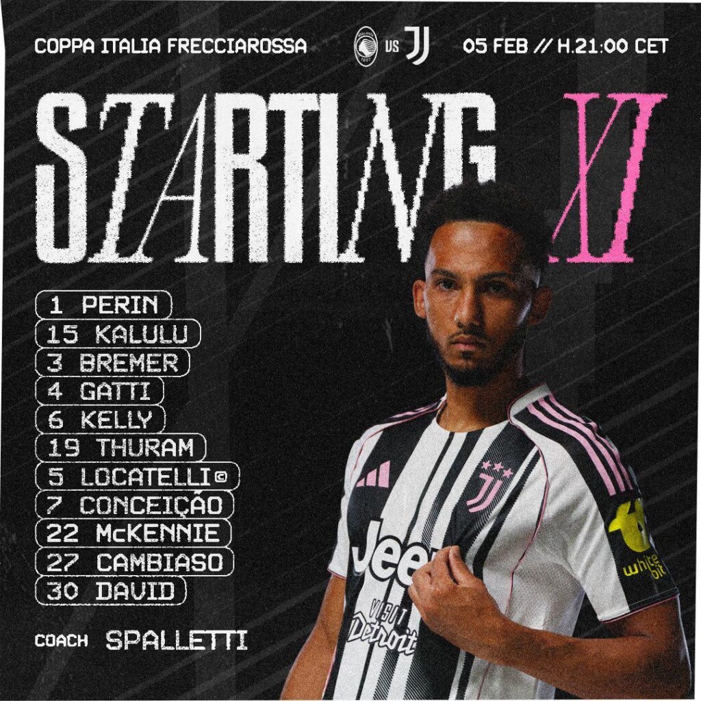 LINEUP vs Atalanta
