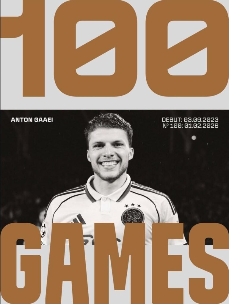 100 games for Anton Gaaei!