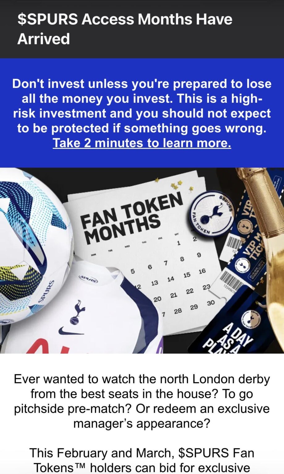 Please be aware of this spurs scam