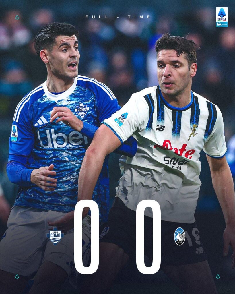 Full Time: Como 0-0 Atalanta