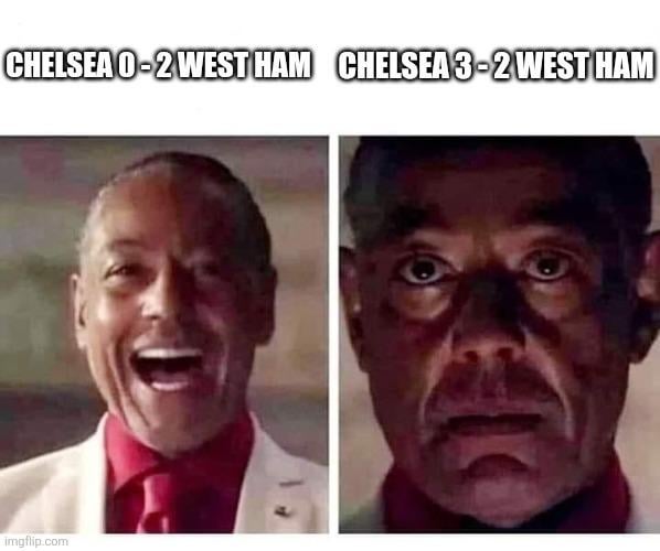 West Ham first half then second half
