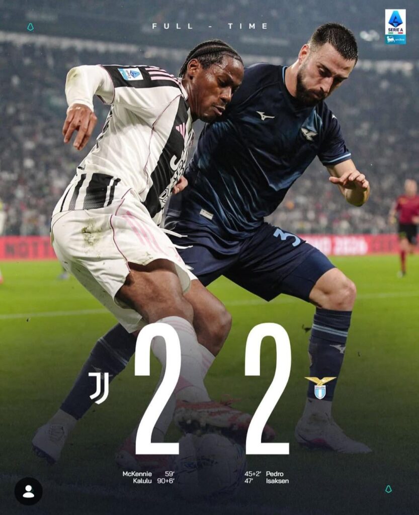 Post match thread: Juventus 2-2 Lazio