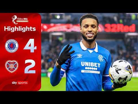 Chermiti hat-trick shakes up title race! | Rangers 4-2 Hearts | Scottish Premiership Highlights