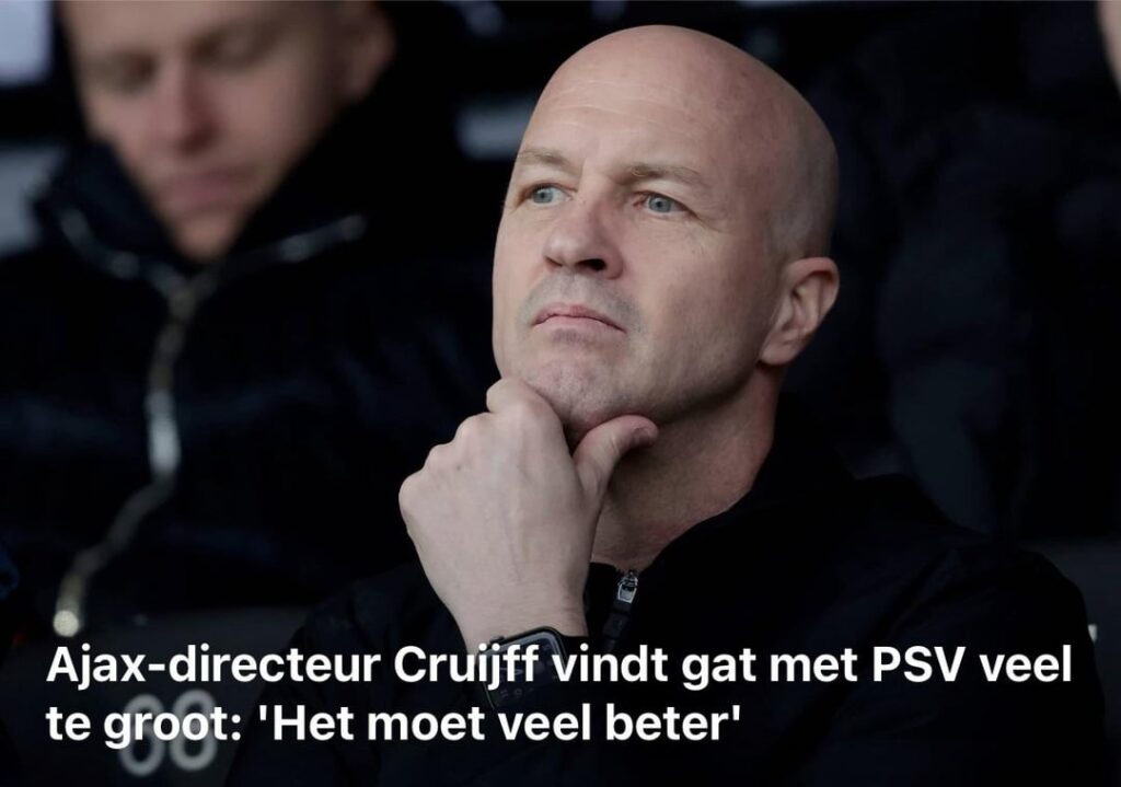 Cruijff vindt het gat tussen PSV en Ajax te groot