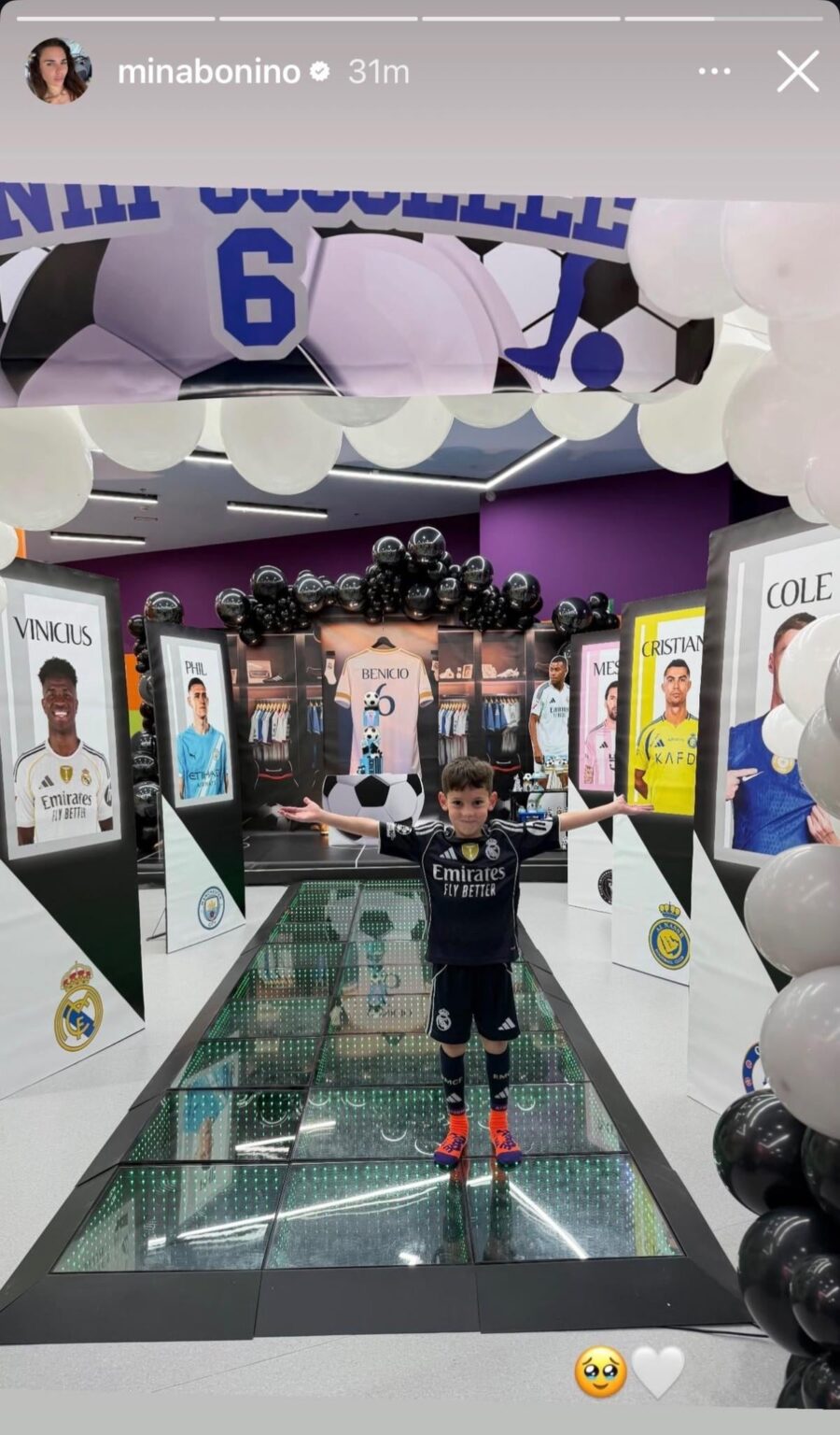 Fede Valverde’s son at his birthday.