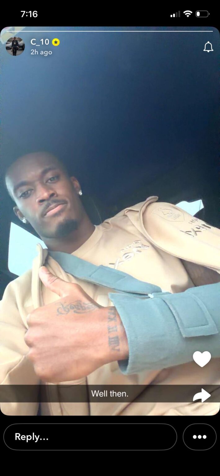 cho posted on his snap story