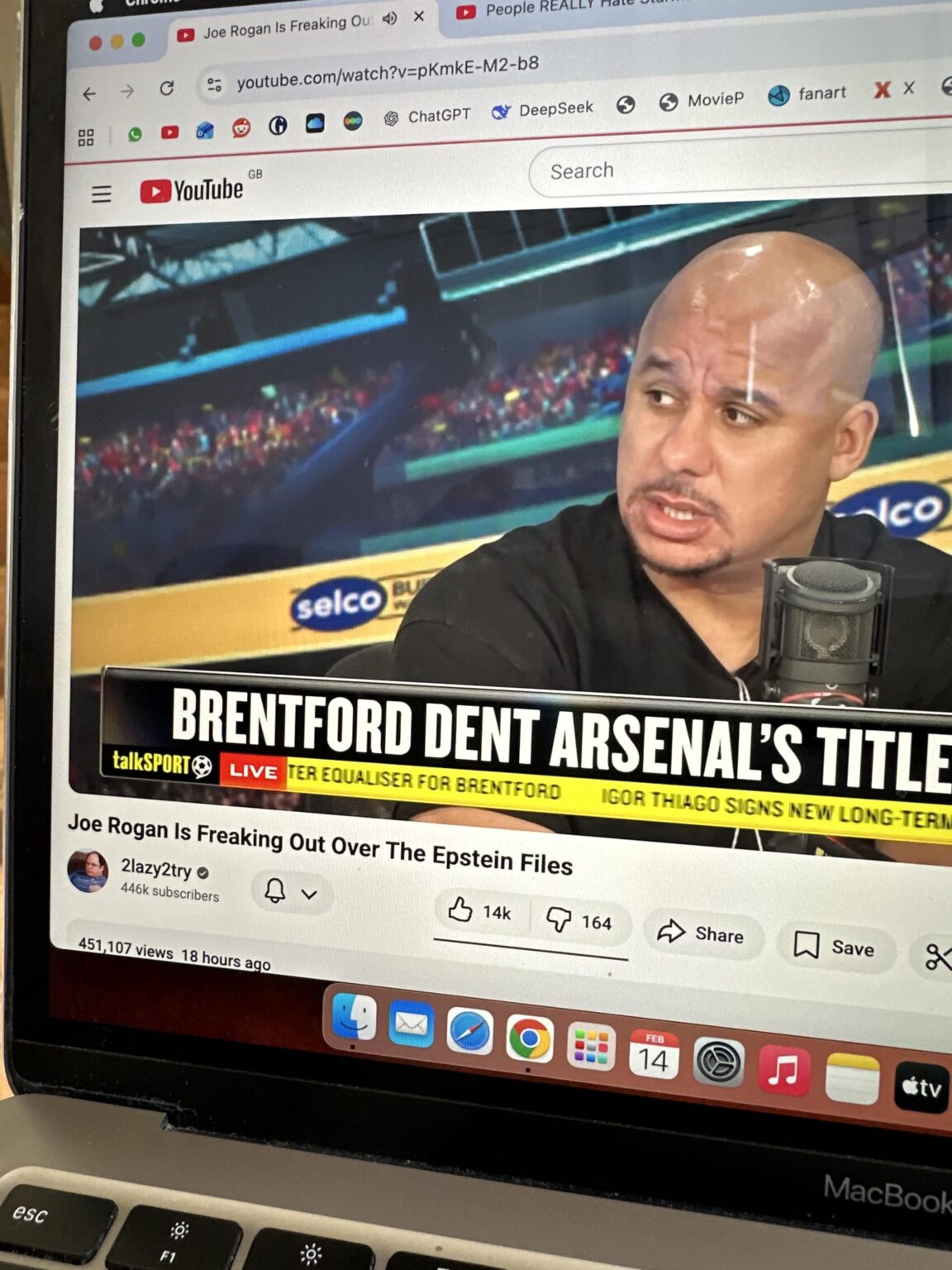 Joe Rogan is looking rough.