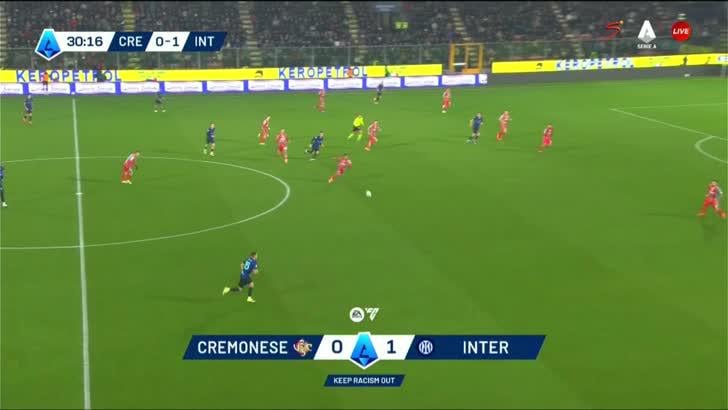 Cremonese 0 - [2] Inter - Piotr Zielinski 31‎'‎ (Great Goal!)